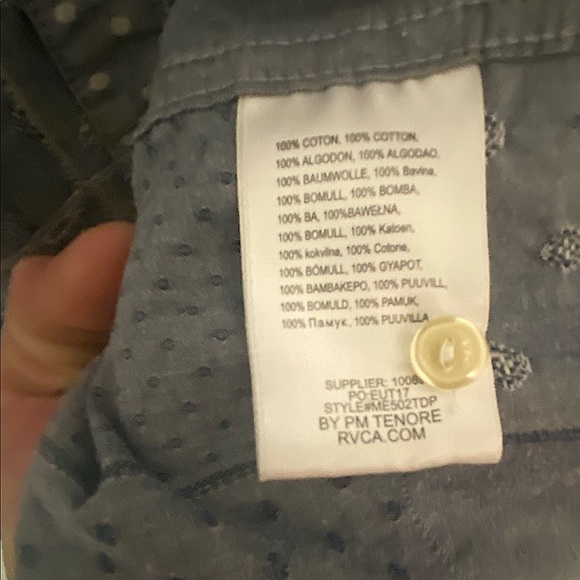 RVCA slim fit patchwork button up shirt - Picture 4 of 4